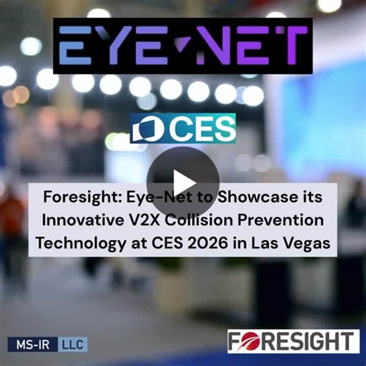 Foresight Automotive s Eye-Net to Showcase V2X Collision Prevention Tech at CES 2026 | Miri Segal posted on the topic | LinkedIn