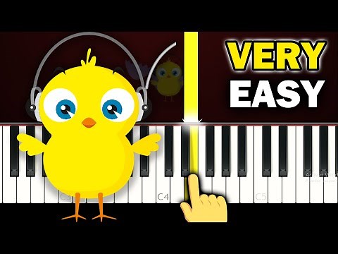 El Pollito Pio - VERY EASY Piano tutorial