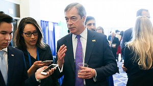 British politician Nigel Farage hit with milkshake