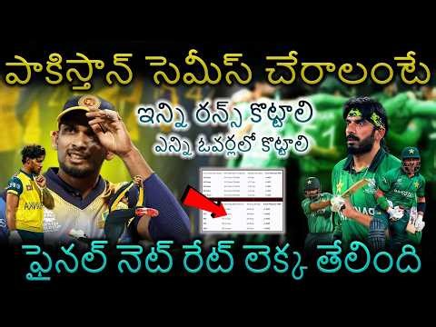 SL vs PAK: Do or Die for Pakistan - Full Analysis of NRR Scenarios