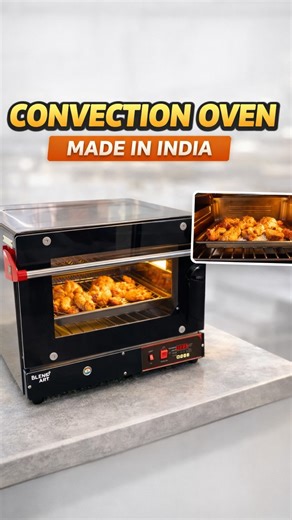 40 Liters Commercial Convection Oven – Built for Professional Kitchens • Large 40-liter capacity – bake more in less time • Perfect for cafes, bakeries, restaurants & cloud kitchens • Ideal for baking pizzas, breads, cakes, cookies, puffs, and roasting • Uniform hot-air circulation ensures even cooking on all trays • Heavy-duty stainless steel body – durable & easy to clean • High-temperature performance for quick and consistent results ⚙️ Available in Two Models • Digital Model – precise temper
