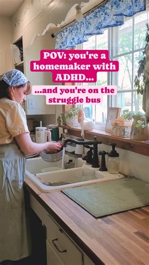 Old post 🩷 As someone with (suspected) ADHD myself, I know how hard it is to run a household. I asked my audience of experienced homemakers to share their tips and secrets on dealing with ADHD as a homemaker and here's what they said: 1) Make a list! Or several lists...keep lists all over your home. Start with your weekly goals, then break it into daily tasks, and then break that into sub tasks and do them one at a time. 2) Celebrate the wins! Did you check things off? Reward yourself with a li