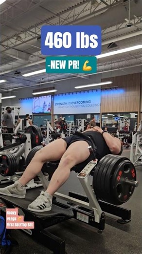 460lbs Glute Drive (Heavy) | #fitness #legs 🍑 💪