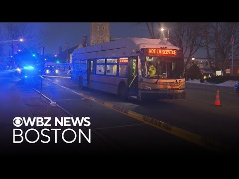 Woman hit by MBTA bus in Norwood, Massachusetts