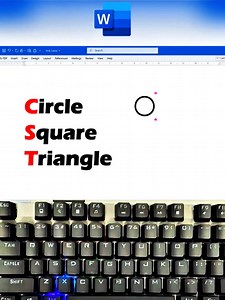 This tiny MS Word trick draws shapes in seconds 🤯✏️ Still typing symbols manually? Stop wasting time. Learn simple codes to create circle, square, and triangle instantly in MS Word. Perfect for notes, documents, and quick formatting hacks anyone can use. Follow for more easy Word & Excel shortcuts #msword #wordtips #shortcuts #learnword #officetips