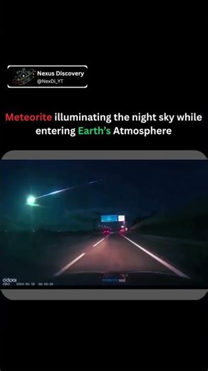 Meteorite In Earth's Atmosphere.