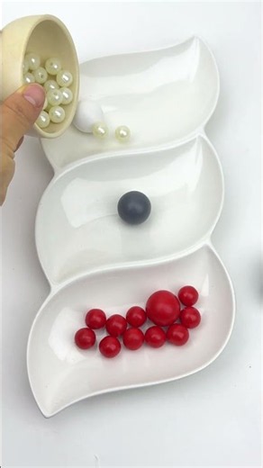 Can You Match All 3 Colors? 👀❤️🤍🩶 #asmr #colorbeads #shortvideo #viralvideo #satisfying