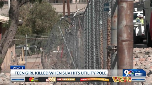 16-year-old dead after crash into utility pole