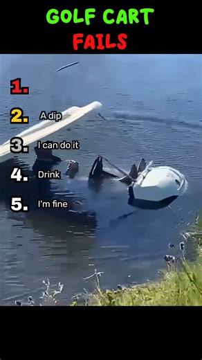 Golf Cart Fails ⛳🤣 #funny #hilarious #laugh #ranking #humor #pain #golf #fail ‪@fails‬