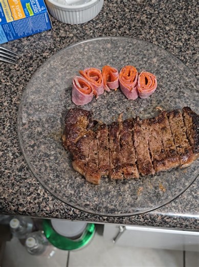 Lil over cooked but still yummy #steak #sushi #carnivore #diet #dinner