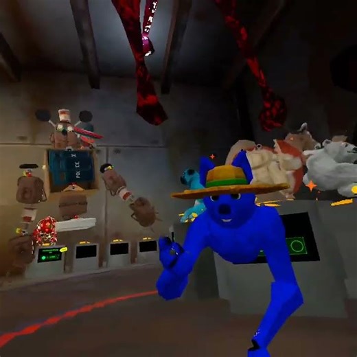 Cool glam clanker suit ‪@robo_vR‬ #animalcompany #vr