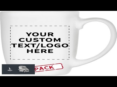 DISCOUNT PROMOS 10 Large Mocha Glossy Ceramic Coffee Mugs Set 16 oz.