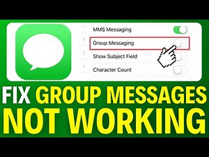 How To Fix Group Messages Not Working On iPhone (2025)