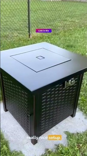 28 Inch Propane Fire Pit CSA-Listed Outdoor Fire Pit Table, 50,000 BTU Steel Gas Fire Pits