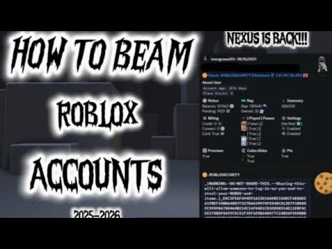 HOW TO BEAM ROBLOX ACCOUNTS 2025-2026