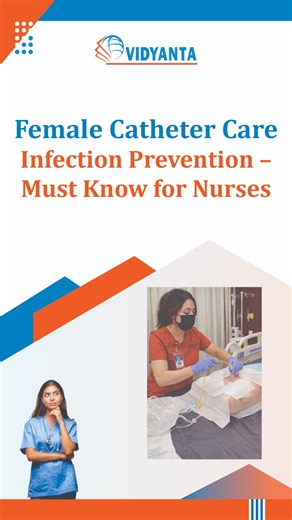 Female Catheter Care: Infection Prevention Essentials Every nursing student must know the correct steps of female Foley catheter care to prevent catheter-associated urinary tract infections (CAUTI). From hand hygiene and aseptic technique to proper positioning, perineal care, and catheter maintenance, each step plays a critical role in patient safety and quality nursing care. Master the right technique, follow infection prevention protocols, and build clinical confidence—because safe practice sa
