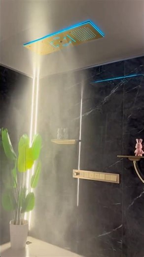 Elevate your shower experience with a system that combines modern technology and timeless style.