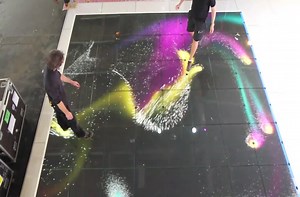 Interactive LED floor.