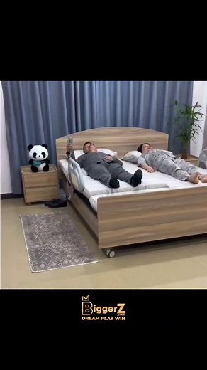 This 360° rotating electric nursing bed makes caregiving effortless 💙✨ Stand, rotate, adjust — all at the push of a button! Comfort, safety, and ease for patients & caregivers alike 😎 #explore #biggerz #ElderlyCare | Fusions Furniture