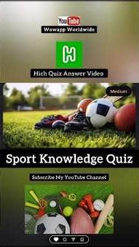 Sports Quiz | Sport Knowledge Quiz | Guess The Sport Name | The Ultimate Master of Sports Knowledge