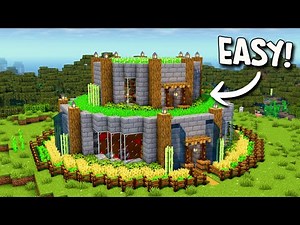 ⛏️ Minecraft : How to Build a Circular Farm House 🏡 [ASMR Tutorial]
