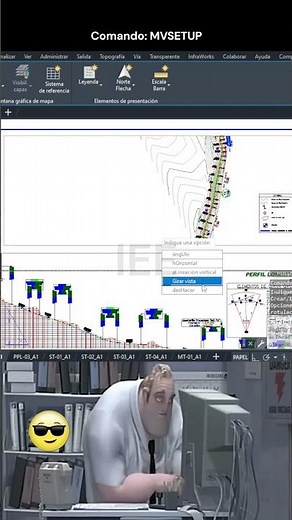 Cómo ROTAR Vista en Civil 3D😲#parati #civil3d #civilengineering #engineering #autocad #tips