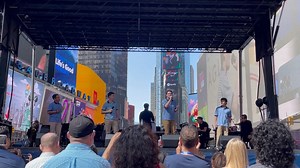 Broadway is back...for forever—DEAR EVAN HANSEN's Stephen Christopher Anthony, Zachary Noah Piser, Sam Primack, and Nathan Levy came together for Curtain Up, a celebration of Broadway's return, with a special rendition of "For Forever." | Dear Evan Hansen