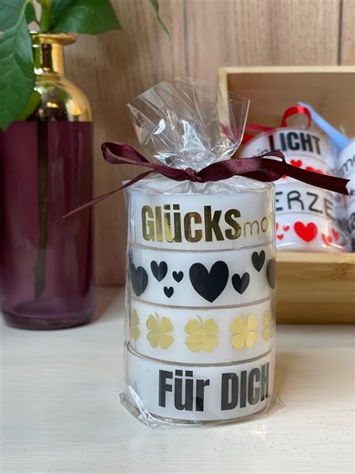 A Gift for a Dose of Happiness: Personalized Jumbo Tealights in a Simple Gift Box. - Etsy