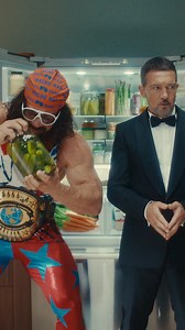 5.6K views · 54 reactions | An actor and a professional-wrestling icon walk into a fridge. Pickles ensue. Donʼt miss Boschʼs big game commercial starring me, Antonio Bosch-deras. #LikeABosch | Bosch USA | Facebook
