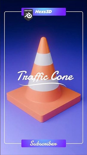 Satisfying Blender Speed Modeling: Traffic Cone 🤯