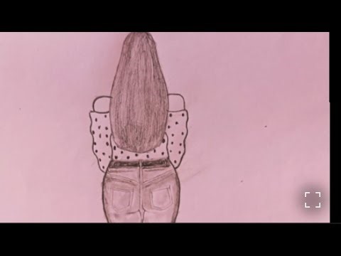 Pencil drawing girl easy step by step/girl drawing in jeans top/draw a fasion girl‪@drawingwithtiti‬