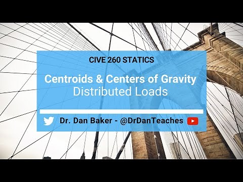 Statics: Centroids & Centers of Gravity - Distributed Loads