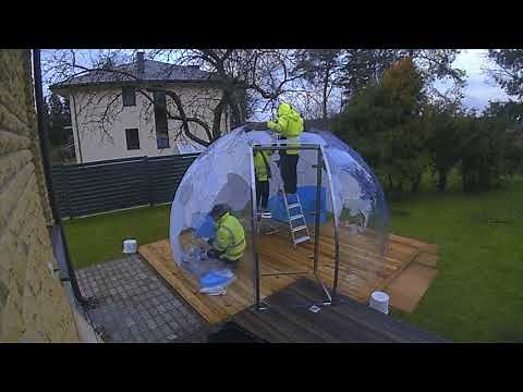 Aura Dome™ Pavilion D4 m Assembling timelapse