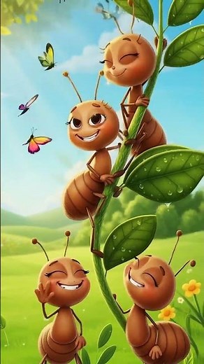 Happy Ants Story 🐜🌿 | Cute Cartoon for Kids | Fun Animation