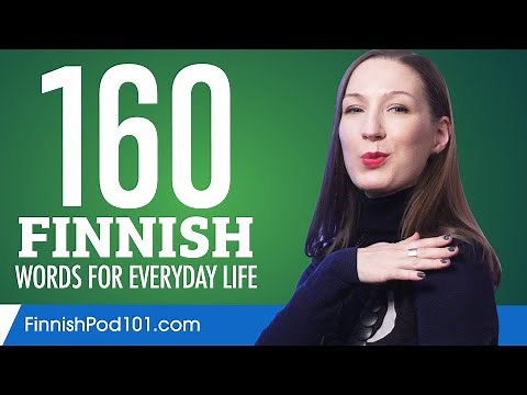 160 Finnish Words for Everyday Life - Basic Vocabulary #8
