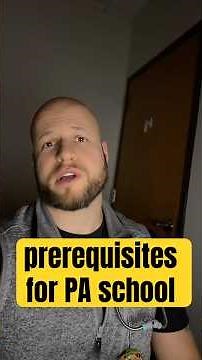 prerequisites for PA school #paschool #physicianassistant assistant