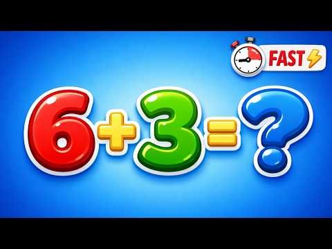Addition Quiz for Kids (1–10) 🔢 | Can You Solve This FAST? ⚡ | Kindergarten Math