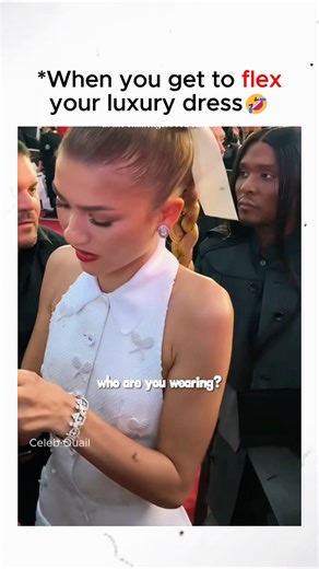 When you get to flex your luxury dress #zendaya