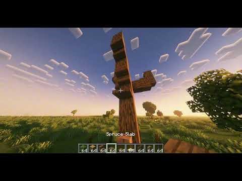 How to build a Custom Oak Tree in MINECRAFT!