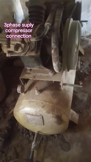 10kg Air Compressor Connection 415Voltage #youtubshortvideo#shortvideo#jabalpur#miniblogshortsvideo