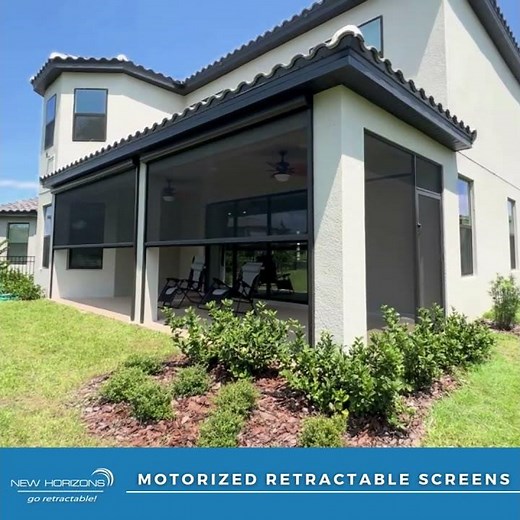 Motorized Retractable Screens for Outdoor Comfort!