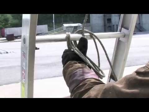 MFA Extension Ladder Halyard Tying Technique