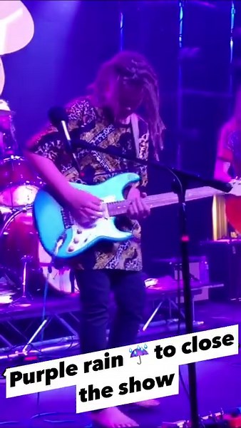 Purple rain ☔️ to close the show #prince #purplerain #tajfarrant #blueskid #blessed #guitar #guitar | Taj Farrant