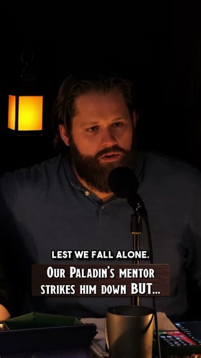 Our Paladin falls in D&D combat...