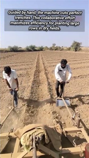 Collaborative Farming: Manpower and Tractor Prepare Fields