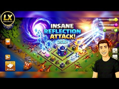 Insane Reflection Attack in Clash of Clans 😱 | Epic War Strategy | COC Gameplay
