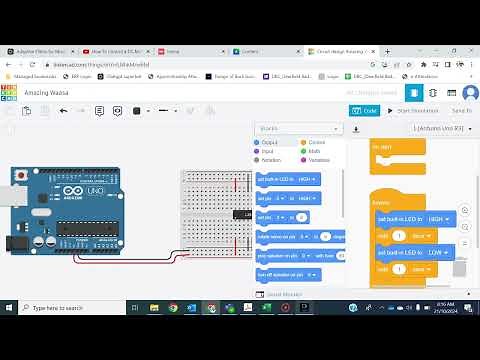 Tinker cad _ Motor control with arduino-Simulation
