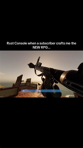 Rust Console when a subscriber crafts me the NEW RPG…#rust #rustconsole #rustgame