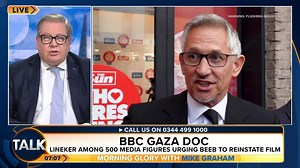 37K views · 1.3K reactions | Mike Graham blasts Gary Lineker as “ridiculous and irritating” after he urges the BBC to reinstate their controversial Gaza documentary. “You wouldn't know great piece of journalism if you fell over it!” | TalkTVUK | Facebook