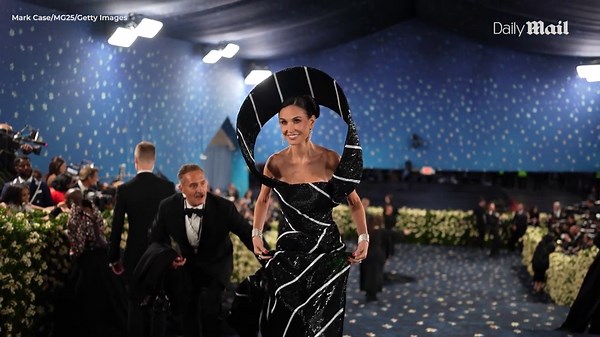 Demi Moore turns heads in tie-inspired dress at the 2025 Met Gala